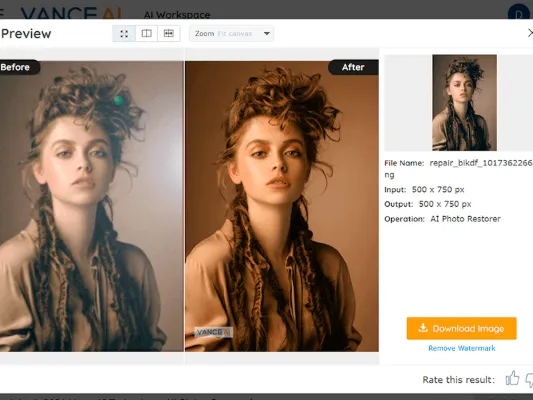 VanceAI Image Enhancer